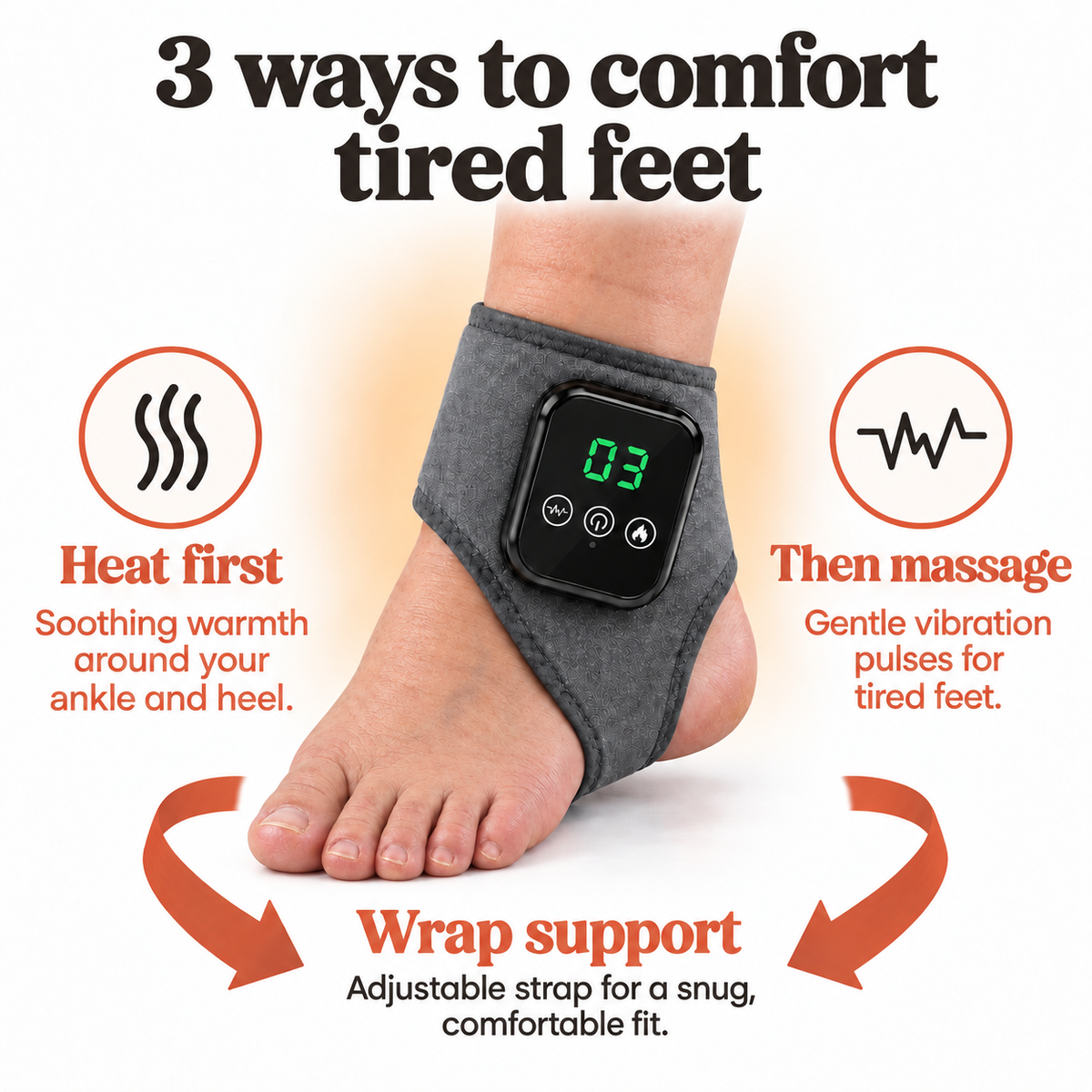 Soleva Heated Ankle and Foot Massager
